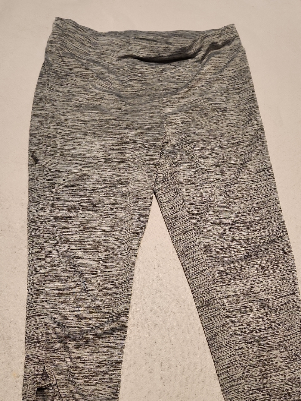 Space-Dyed Gray Women's Leggings - Comfortable Everyday Stretch